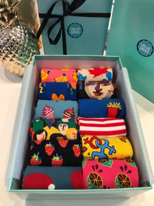 GIFT BOX 🥂MONTHLY PACK, 12 pairs lolliesocks cotton. CHOOSE YOUR FAVORITES.