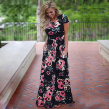 Women Summer Floral Print Maxi Dress 2021 White Boho Beach Dress Women Evening Party Long Dress Plus Size Vestidos Female