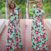 Women Summer Floral Print Maxi Dress 2021 White Boho Beach Dress Women Evening Party Long Dress Plus Size Vestidos Female